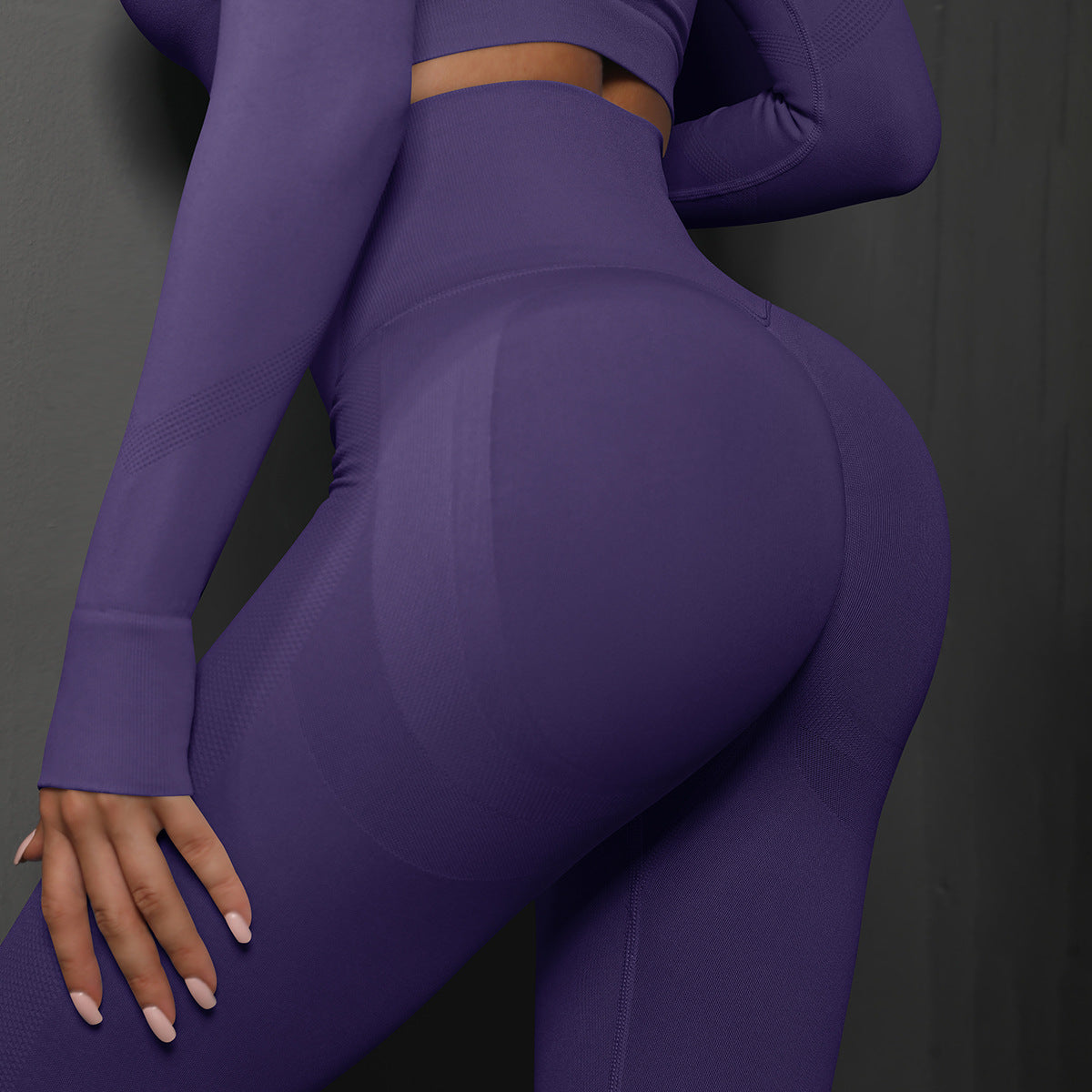 High-Waist Seamless Sculpt Leggings – Solid Color
