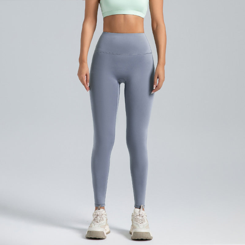 High-Waist Sculpt Leggings – Peach Contour