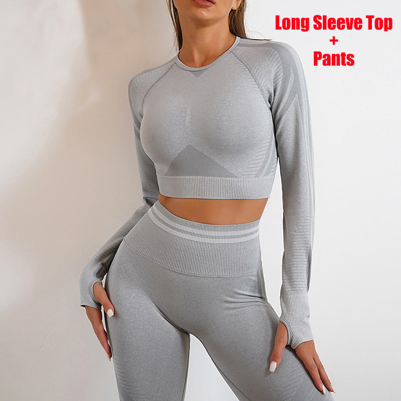Seamless Sculpt Leggings & Long-Sleeve Top Set