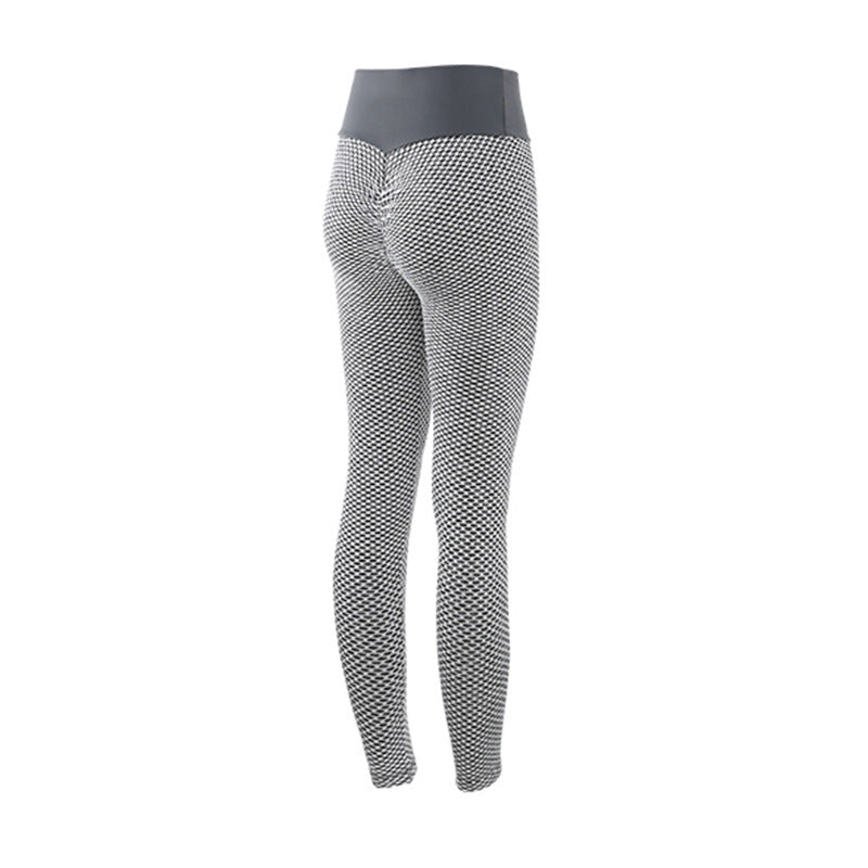 Plaid Sculpt Leggings – High-Waist Performance