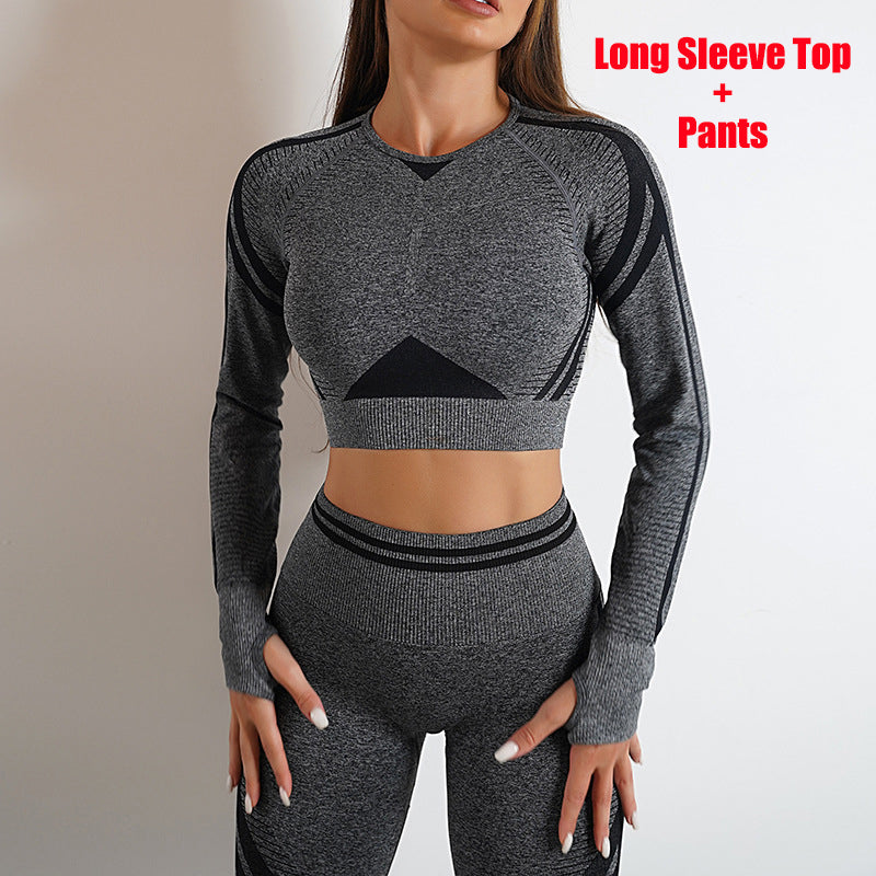 Seamless Sculpt Leggings & Long-Sleeve Top Set