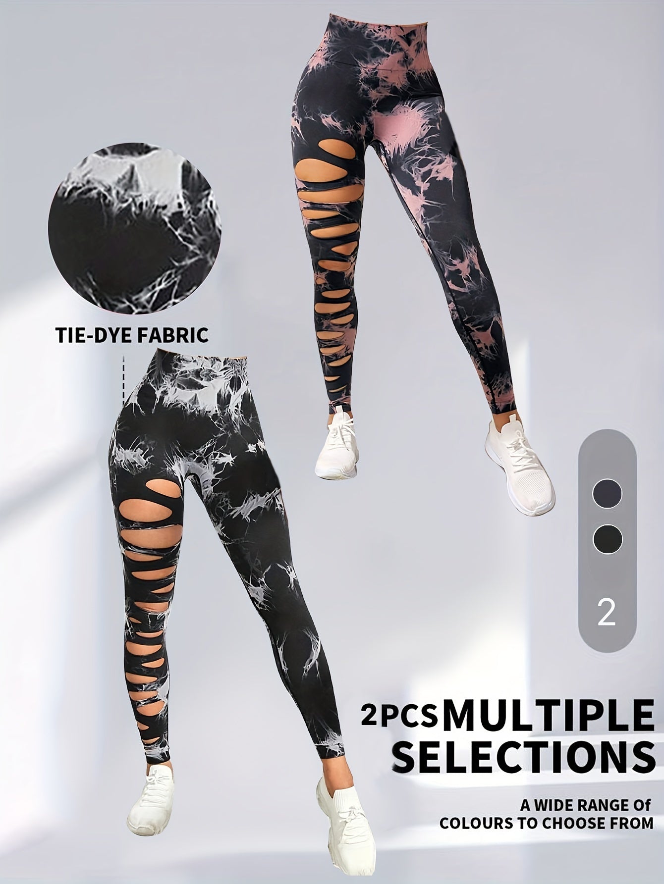 Tie-Dye Sculpt Leggings – 2-Pack