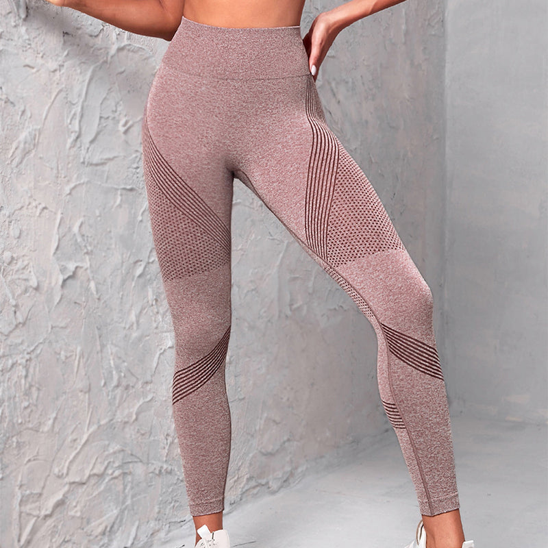 Seamless Sculpt Leggings – Dot Stripe