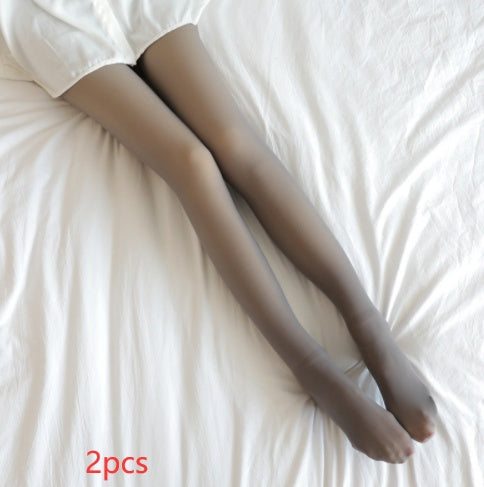P.E Skins Faux Sheer Thermal Fleece Tights