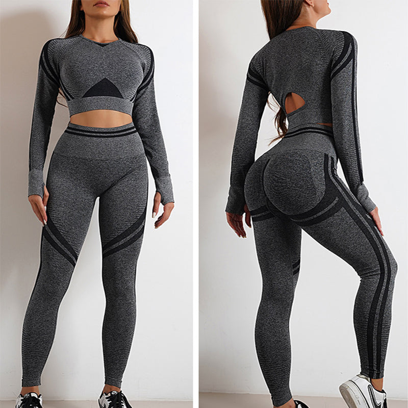 Seamless Sculpt Leggings & Long-Sleeve Top Set