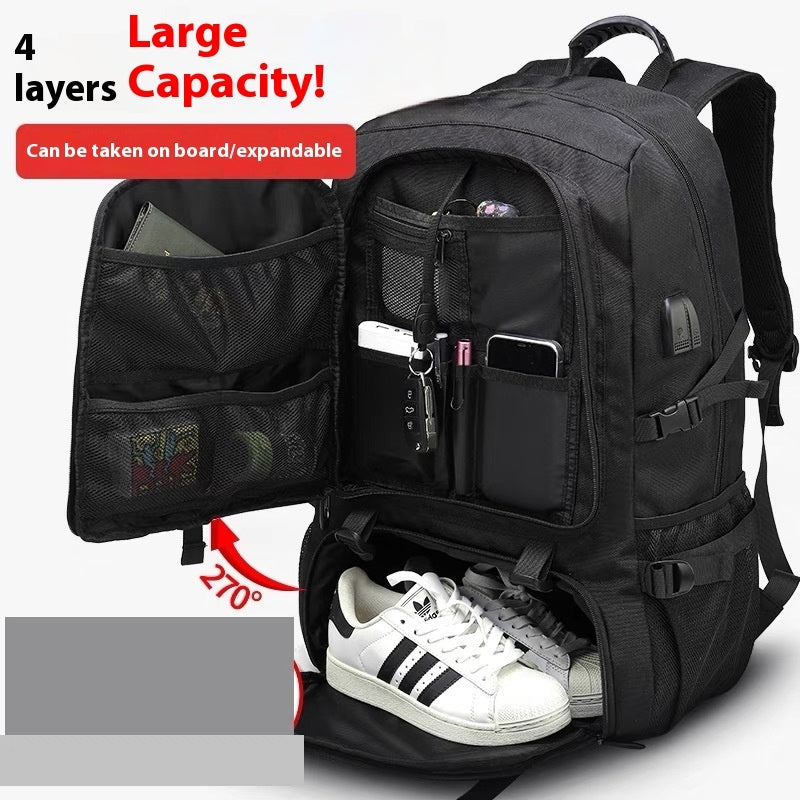 Men’s Extra-Large Capacity Backpack – Modern, High-End Design