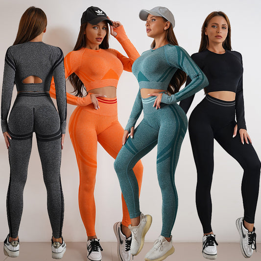 P.E. Skins Seamless Sculpt Leggings & Long-Sleeve Top Set