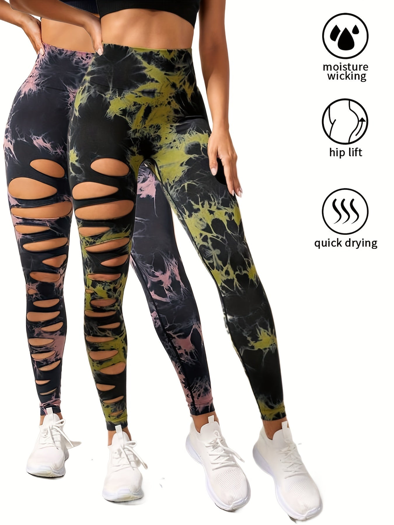 Tie-Dye Sculpt Leggings – 2-Pack