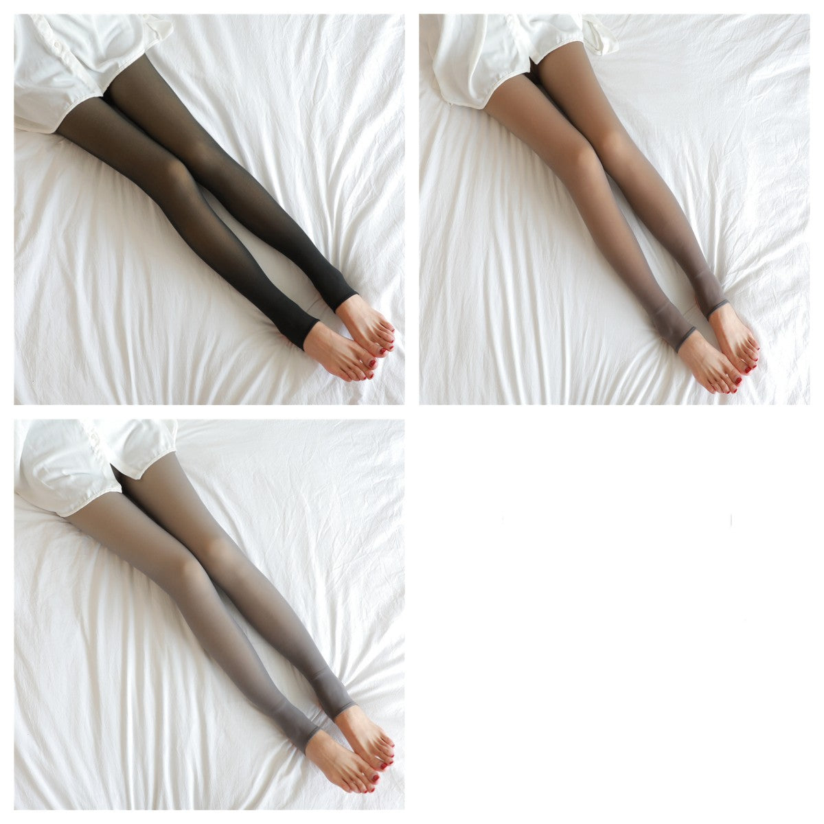 P.E Skins Faux Sheer Thermal Fleece Tights