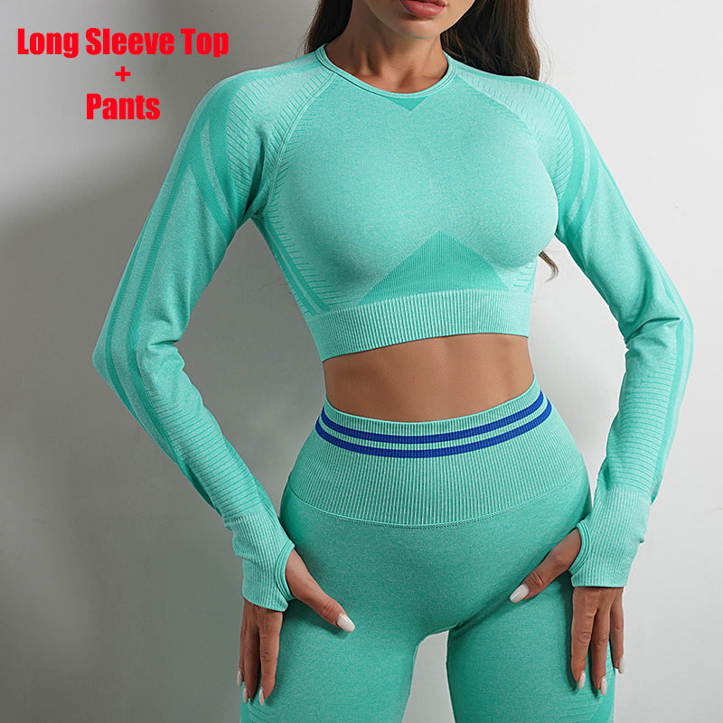 Seamless Sculpt Leggings & Long-Sleeve Top Set