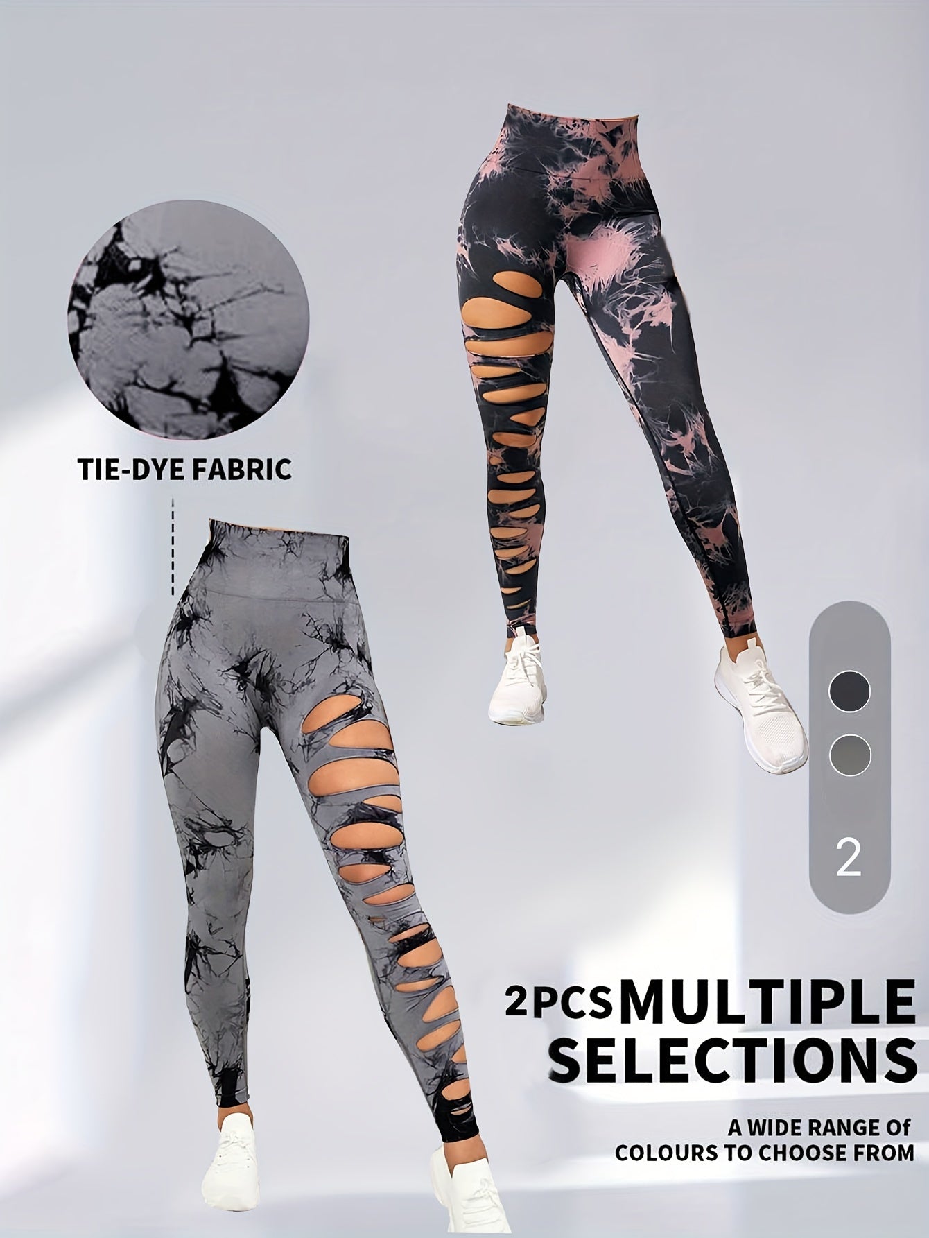 Tie-Dye Sculpt Leggings – 2-Pack