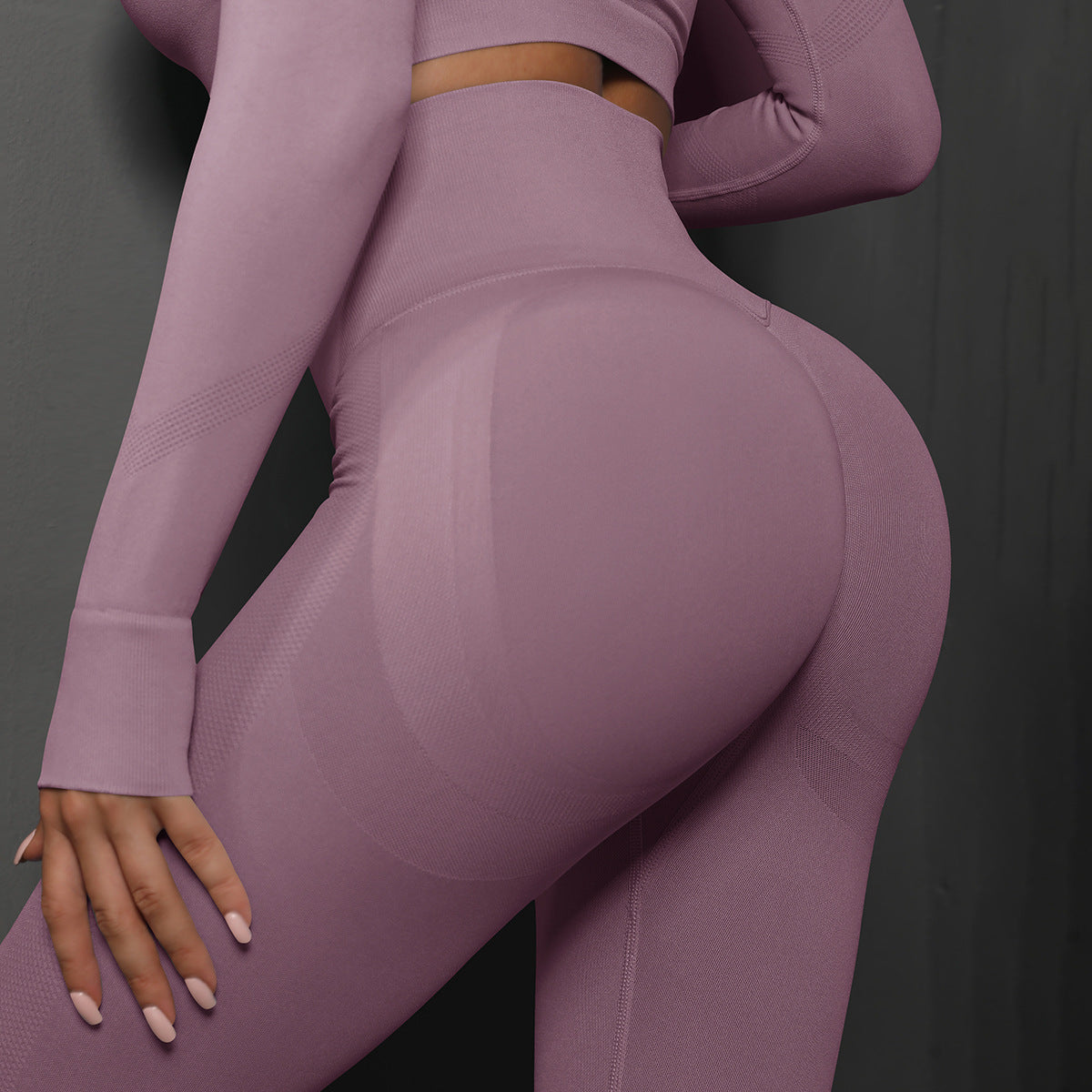 High-Waist Seamless Sculpt Leggings – Solid Color