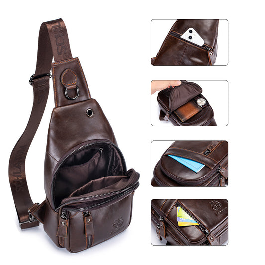 Men’s Vintage-Style Messenger Bag – Retro Design, Distinctive Look