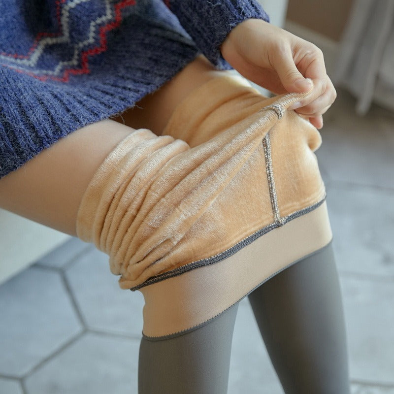 P.E Skins Faux Sheer Thermal Fleece Tights