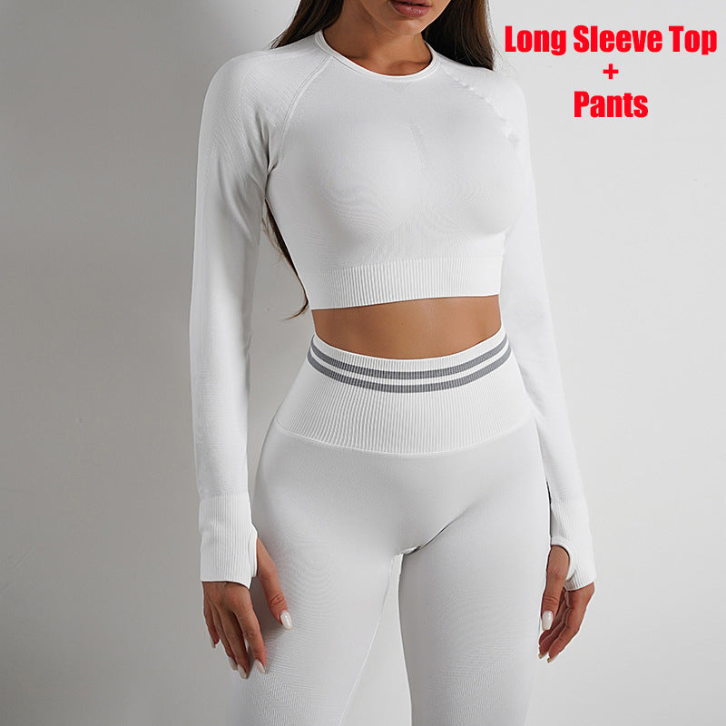 Seamless Sculpt Leggings & Long-Sleeve Top Set