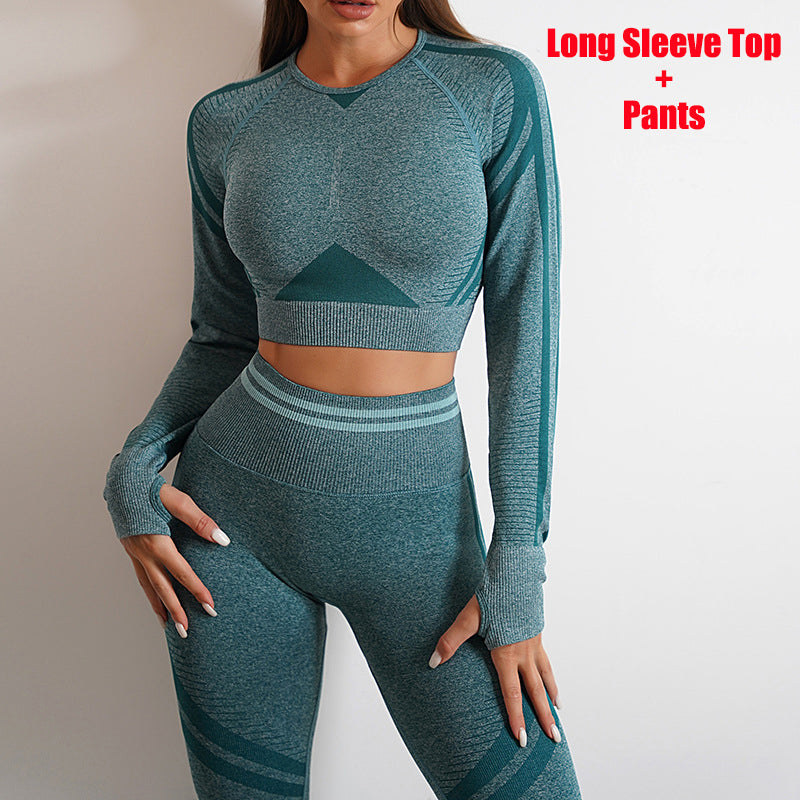 Seamless Sculpt Leggings & Long-Sleeve Top Set